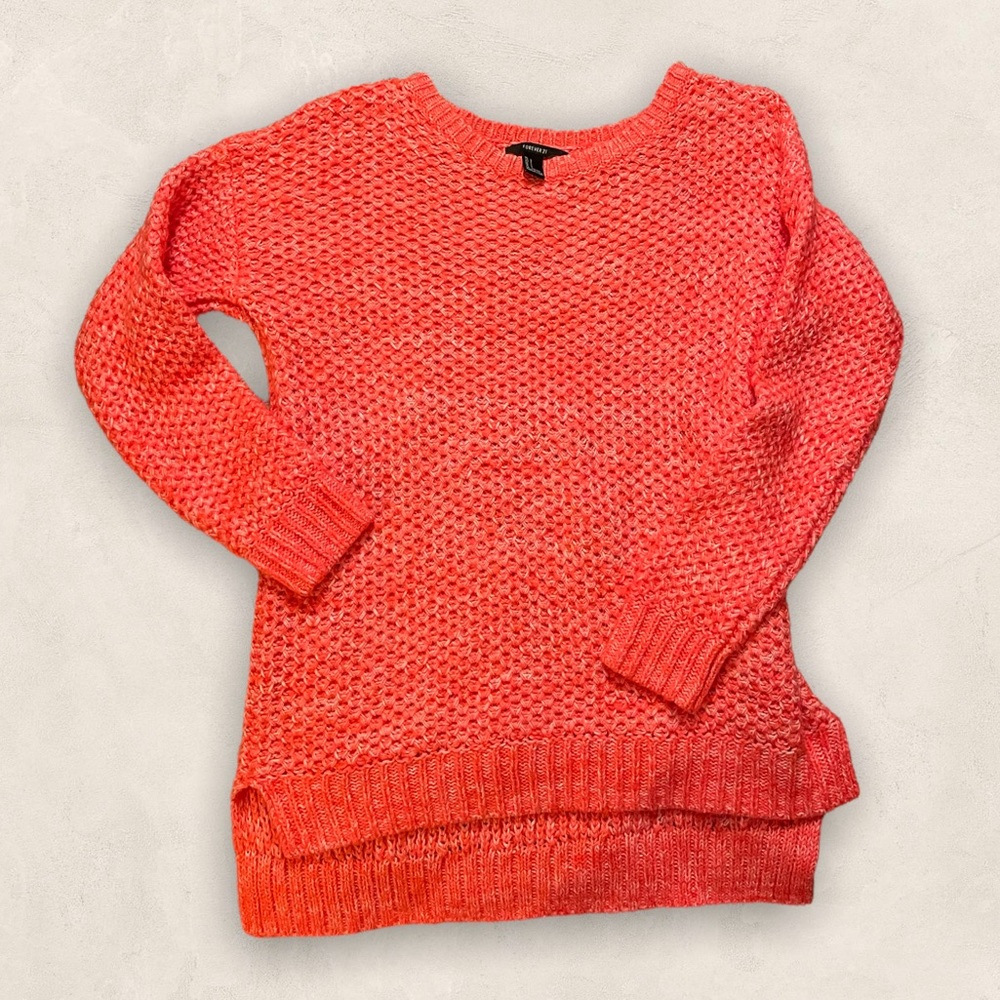 Bright coral sweatshirt